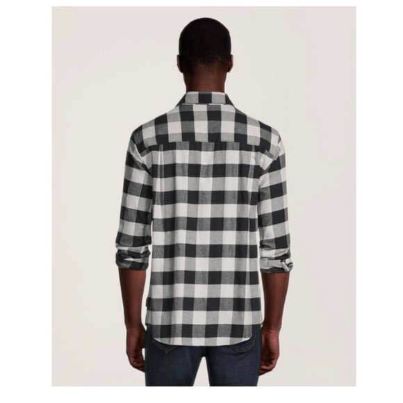 Wind River Black and White Plaid Flannel Shirt - Picture 9 of 11